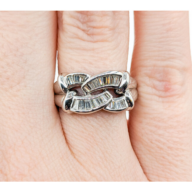 Ring .50ctw Baguette Diamonds 18kw Sz6 223120051