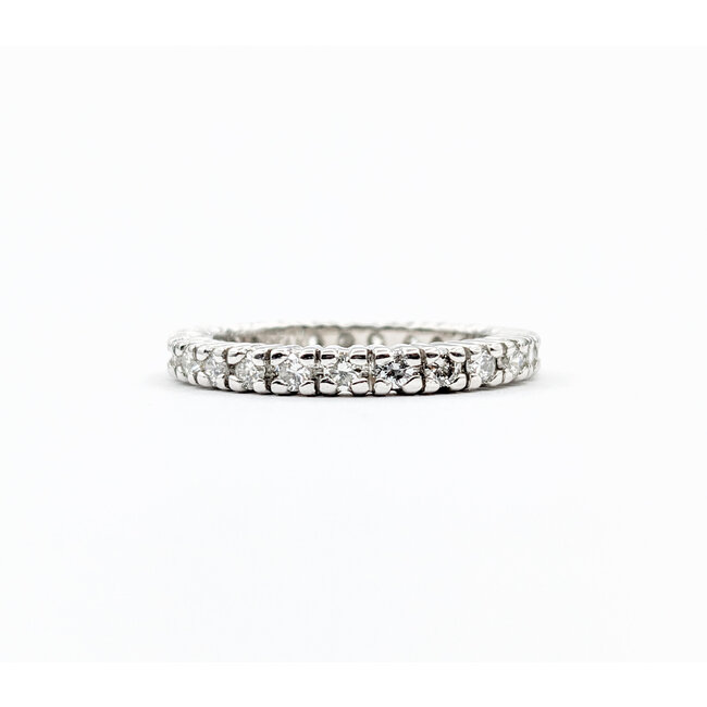 Ring .75ctw Round Diamonds Platinum Sz6.5 223110089