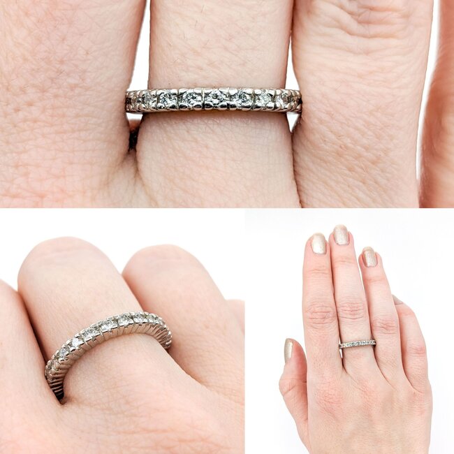 Ring .75ctw Round Diamonds Platinum Sz6.5 223110089