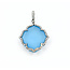 Pendant .25ctw Round Diamonds 33.5x22.25mm Topaz 14kw 33.5x22.25mm 223120075
