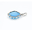 Pendant .25ctw Round Diamonds 33.5x22.25mm Topaz 14kw 33.5x22.25mm 223120075