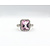 Ring .06ctw Round Diamonds 10x8mm Pink Topaz 14kw Sz5 223120060