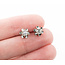 Earrings Buttercup Studs .45ctw Old European Diamonds 14kw 7.7mm 223120098