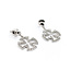Earrings German Cross .25ctw Round Diamonds 14kw 20x13.5mm 223120083