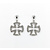 Earrings German Cross .25ctw Round Diamonds 14kw 20x13.5mm 223120083
