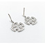 Earrings German Cross .25ctw Round Diamonds 14kw 20x13.5mm 223120083