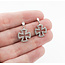 Earrings German Cross .25ctw Round Diamonds 14kw 20x13.5mm 223120083