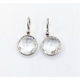  Earrings Dangle 14mm Crystal Quartz 14kw 30x14mm 223120093