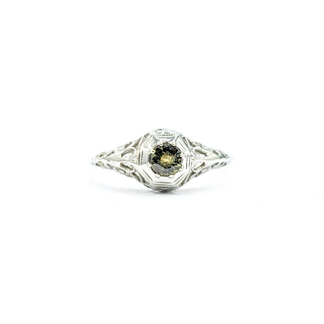 Ring Antique .28ct Alexandrite 18kw Sz6 123060149