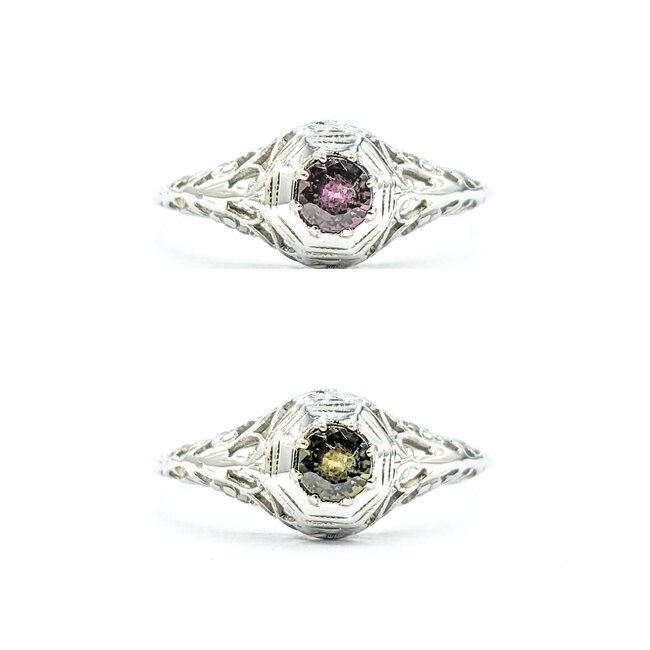 Ring Antique .28ct Alexandrite 18kw Sz6 123060149