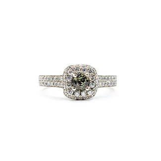 Ring .42ctw Diamonds .37ct Alexandrite 14kw Sz7 123040012
