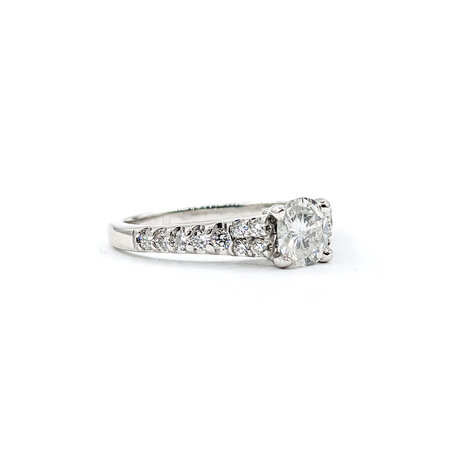 Ring .70ct Oval Diamond .30ctw Diamonds 14kw Sz7 223110070