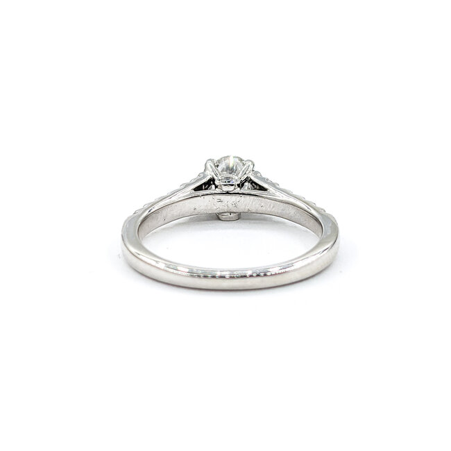 Ring .70ct Oval Diamond .30ctw Diamonds 14kw Sz7 223110070