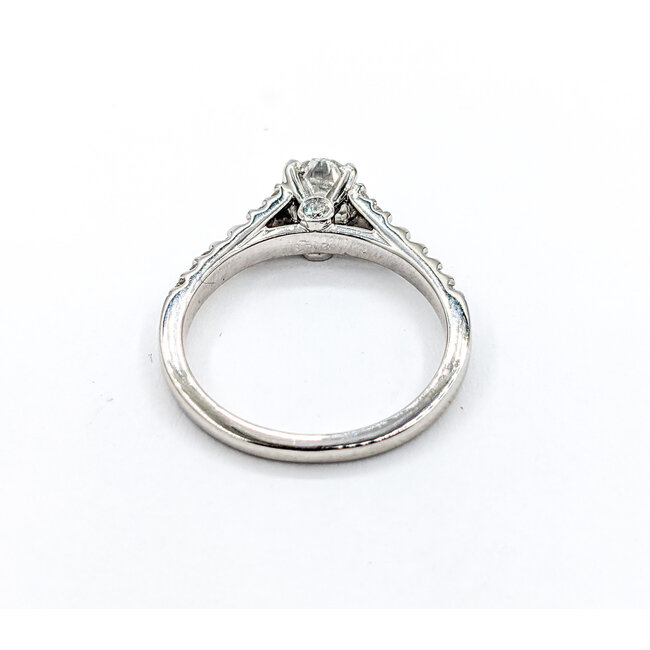 Ring .70ct Oval Diamond .30ctw Diamonds 14kw Sz7 223110070