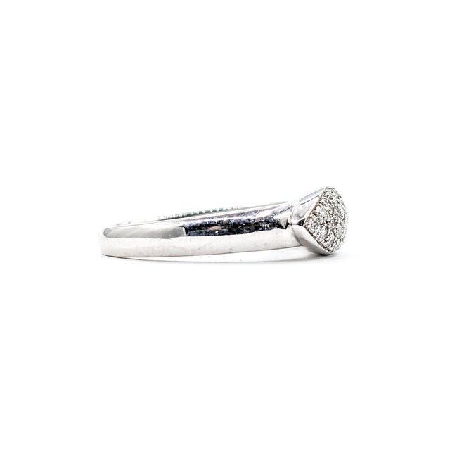 Ring .25ctw Pave Diamonds 14kw Sz6.5 223110101
