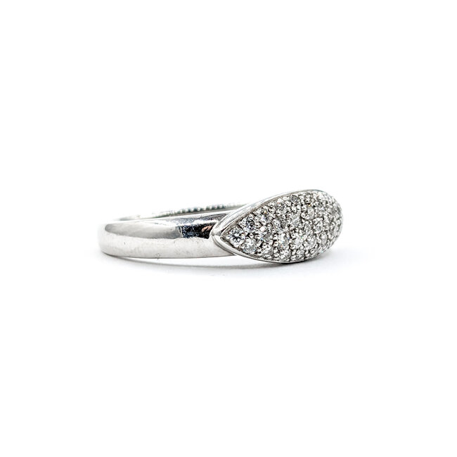 Ring .25ctw Pave Diamonds 14kw Sz6.5 223110101