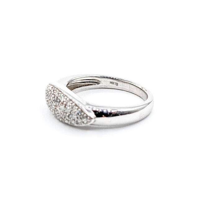 Ring .25ctw Pave Diamonds 14kw Sz6.5 223110101