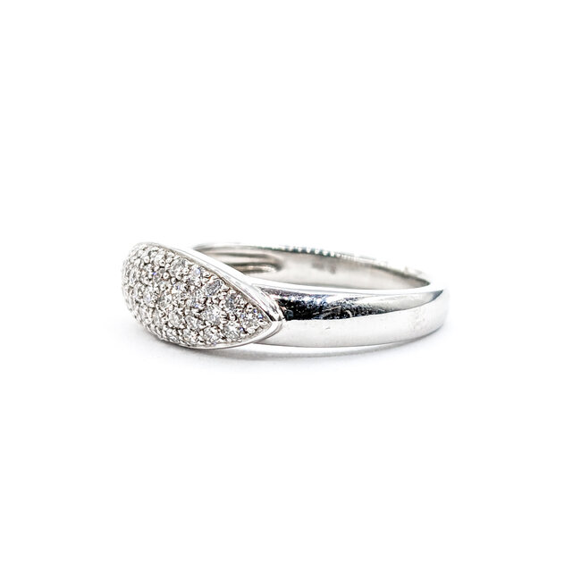 Ring .25ctw Pave Diamonds 14kw Sz6.5 223110101