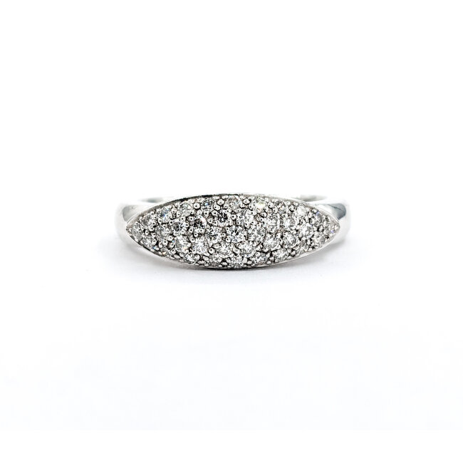 Ring .25ctw Pave Diamonds 14kw Sz6.5 223110101