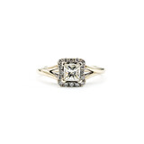  Ring .55ct Princess Diamond .11ctw .12ctw I1 H Diamonds 14kw Sz5 122120506