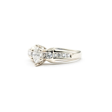 Ring .45ct Marquise Diamond .15ctw Diamonds 14kw Sz7 221010096