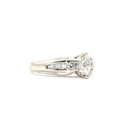 Ring .45ct Marquise Diamond .15ctw Diamonds 14kw Sz7 221010096