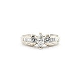  Ring .45ct Marquise Diamond .15ctw Diamonds 14kw Sz7 221010096