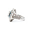 Ring 2.61ctw Round White & Blue Diamonds 2ct Princess Diamond 14kw 620070047