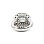 Ring 2.61ctw Round White & Blue Diamonds 2ct Princess Diamond 14kw 620070047