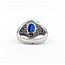 Ring .87ctw Round Diamond 3.24ct Sapphire 14kw 620070037