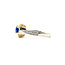 Ring .32ctw Round Diamonds .89ct Sapphire 18ktt Sz7 223030037