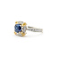 Ring .32ctw Round Diamonds .89ct Sapphire 18ktt Sz7 223030037
