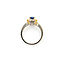 Ring .32ctw Round Diamonds .89ct Sapphire 18ktt Sz7 223030037