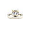 Ring .32ctw Round Diamonds .89ct Sapphire 18ktt Sz7 223030037