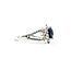 Ring .87ctw Round Diamonds 2.06ct Sapphire 14kw Sz6.5 223030046