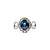 Ring .87ctw Round Diamonds 2.06ct Sapphire 14kw Sz6.5 223030046