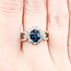 Ring .87ctw Round Diamonds 2.06ct Sapphire 14kw Sz6.5 223030046