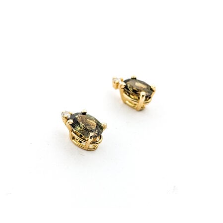 Earrings .04ctw Diamonds 1.75ctw Alexandrite 14ky 123030267