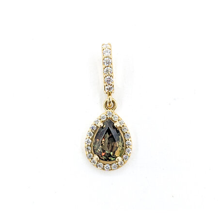 Pendant .17ctw Diamonds 0.99ct Alexandrite 14ky 123030269
