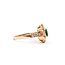 Ring .61ctw Round Diamonds .63ct Emerald 14kr Sz7 223030036