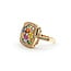 Ring .46ctw Round Diamonds 2.10ctw Muti Color Sapphire 14ky Sz7 223030024