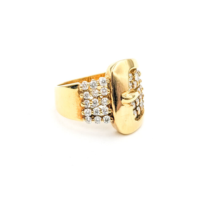 Ring .83ctw Round Diamond 18ky 620070043