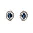 Earrings 2.52ctw Oval Sapphire .65ctw Diamond 14kw 620070003