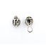 Earrings 2.52ctw Oval Sapphire .65ctw Diamond 14kw 620070003