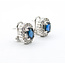 Earrings 2.52ctw Oval Sapphire .65ctw Diamond 14kw 620070003