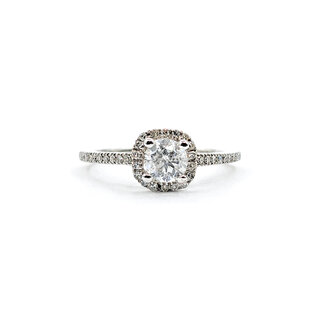 Ring .40ct Round Diamond .10ctw Diamonds 14kw Sz6 223110071