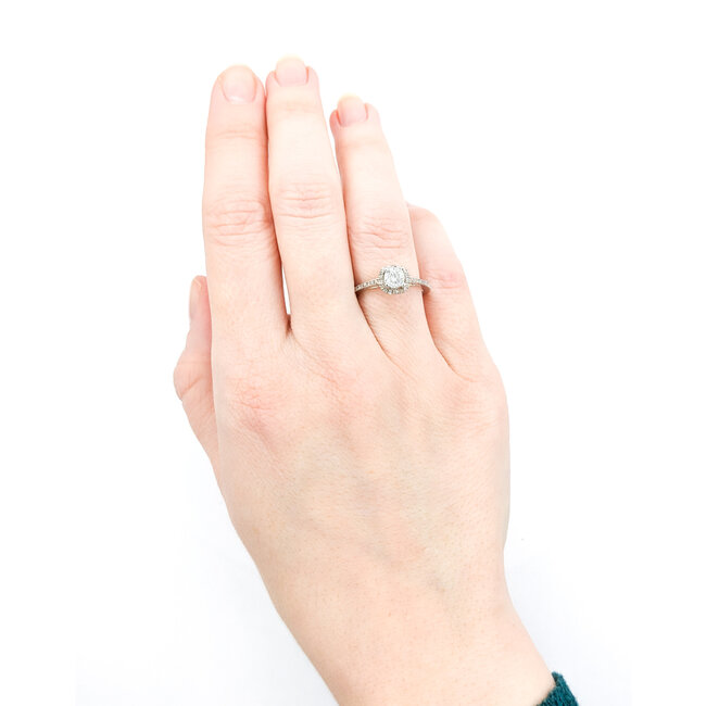 Ring .40ct Round Diamond .10ctw Diamonds 14kw Sz6 223110071