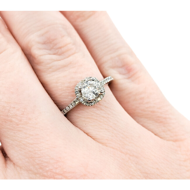 Ring .40ct Round Diamond .10ctw Diamonds 14kw Sz6 223110071