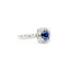 Ring .84ctw Diamonds 1.10ct Sapphire 14kw Sz7 123040043
