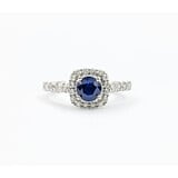  Ring .84ctw Diamonds 1.10ct Sapphire 14kw Sz7 123040043